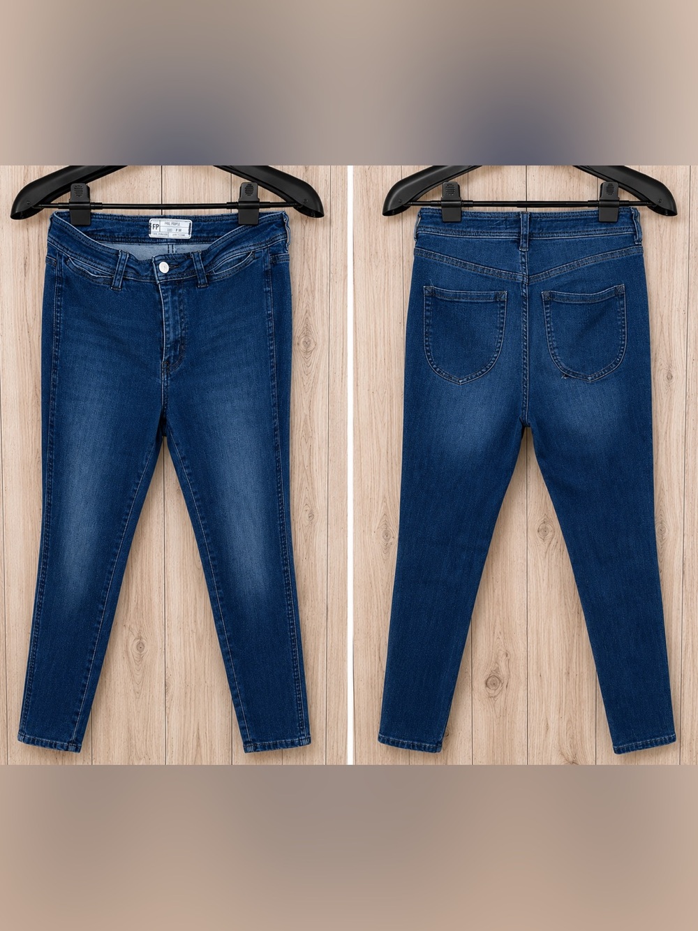 Free People Skinny Jeans Women’s Size 28 Blue Stretch Denim Mid-Rise 👖